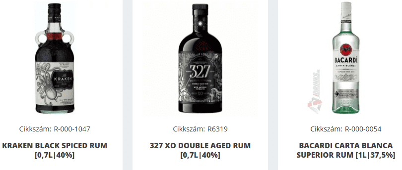 fehér rum