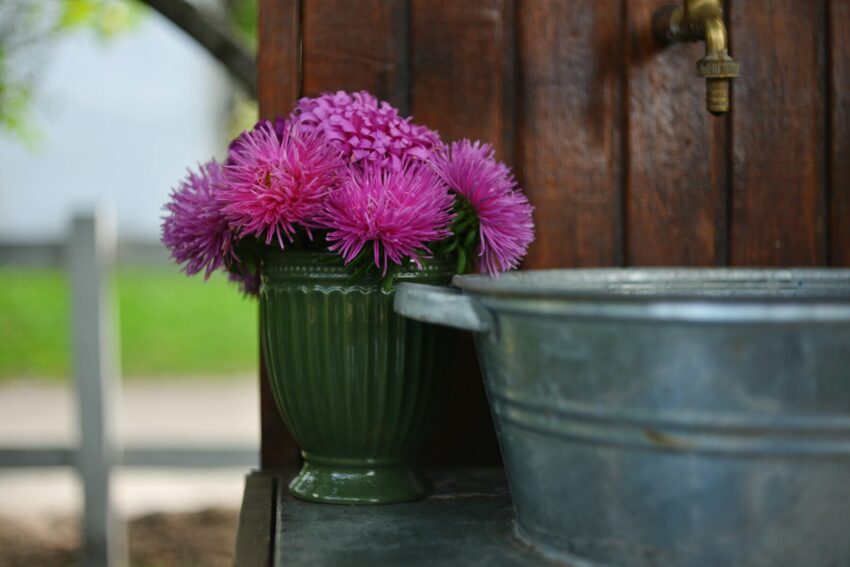 Kerti csap ötletek házilag: fa, kő, tégla